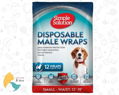 سيمبل سوليشن فوط صحية للكلاب الذكور 12 قطعة
