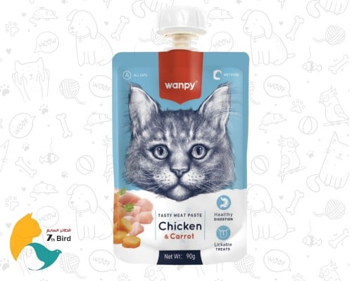 وانبي الطعام الرطب للقطط بالدجاج و الجزر 90g