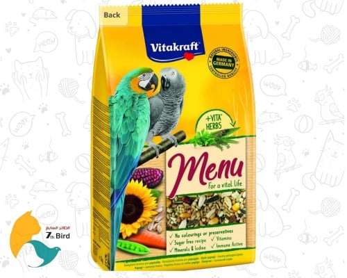 فيتاكرافت طعام طيور متوازن للببغاءات الكبيرة خليط...