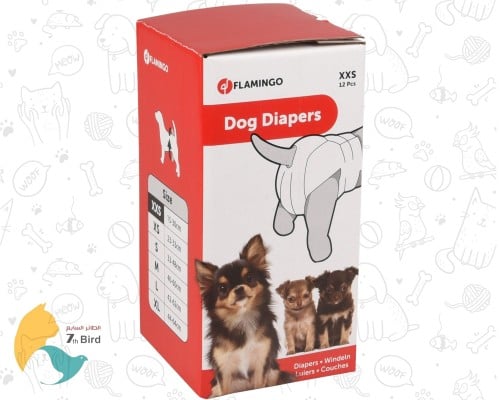باد فوط صحية للكلاب من فلامينغو (12 حبة) FEMALE