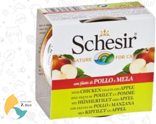 شيزر طعام رطب للقطط بالدجاج مع التفاح 75g