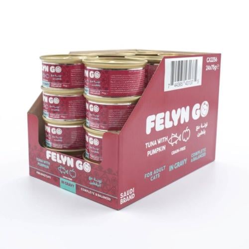 كرتون فيلاين قو طعام رطب معلبات تونة مع اليقطين في...