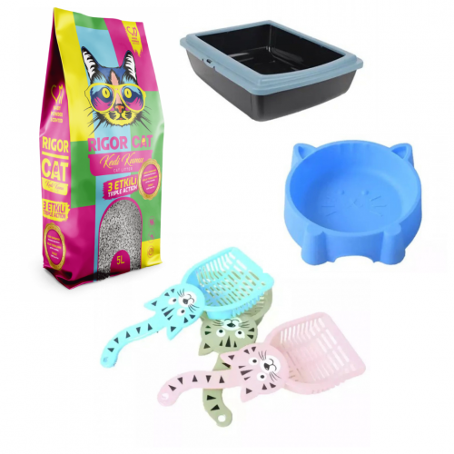 بكج (رمل 5 l + صحن + مجرفة +لتر بوكس )