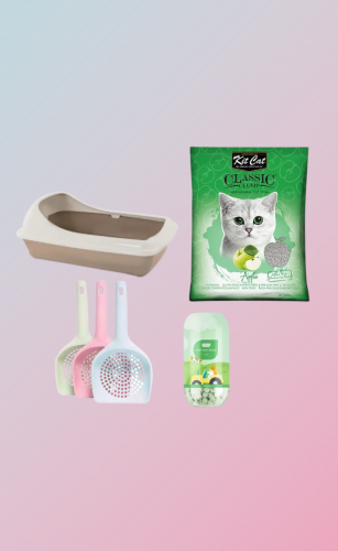 بكج ( رملكت كات 10L + ليتر بوكس + مجرفة + معطر رمل...