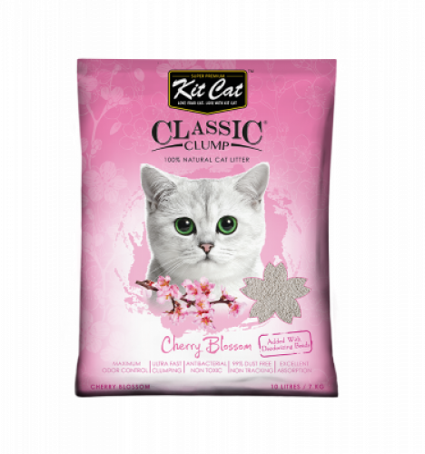 رمل من كت كات للقطط برائحة زهور الكرز 10لتر