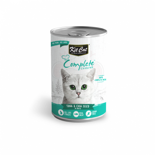 كت كات معلبات سمك التونا مع بذور الشيا في المرق 15...