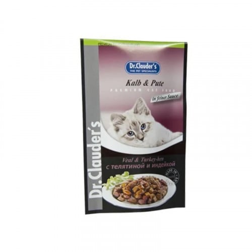 دكتور كلاودر ظرف طعام رطب للقطط البالغة لحم العجل...