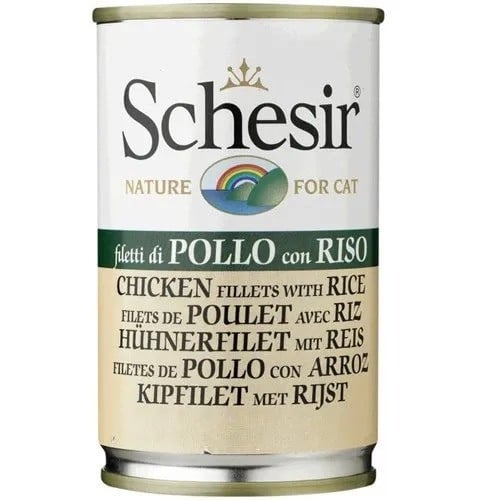 شيزر معلبات قطط دجاج مع ارز 140جرام