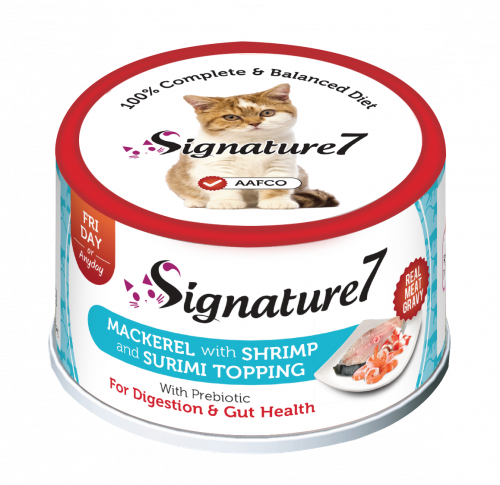 سيقنتشر7 طعام رطب للقطط ماركيل والروبيان 70غ 24 حب...