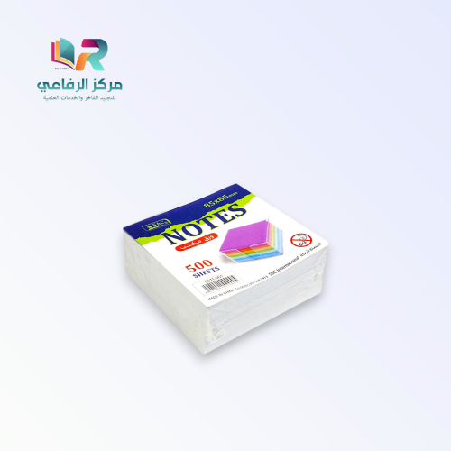 ورق ملاحظات لاصق أبيض مربع