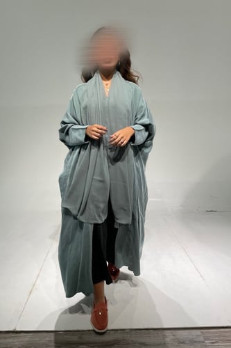 حرير مغسول أخضر فاتح