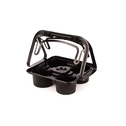 Holder of 4 black cups, 250 pieces