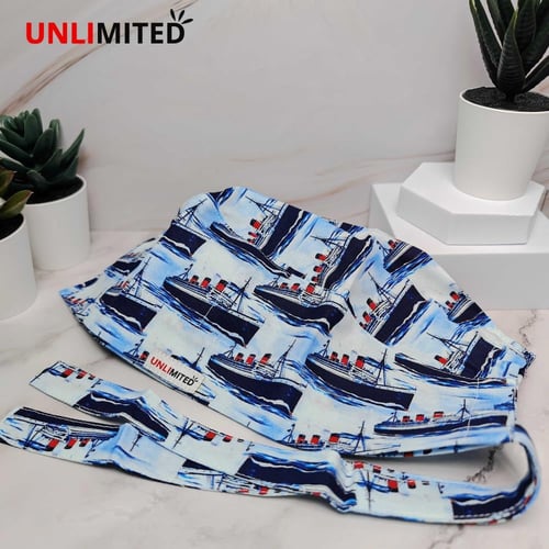 قبعة رأس جراحية بنقشة سفن كلاسيكية – Scrub Cap Cla...
