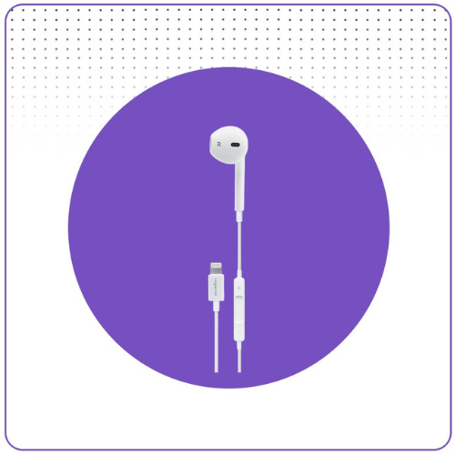 سماعة ايفون سلك اذن واحدة PORODO صوت ولضح واداء عا...