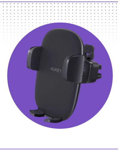 حامل جوال سيارة لفتحة المكيف دوران 360 درجة AUKEY-...