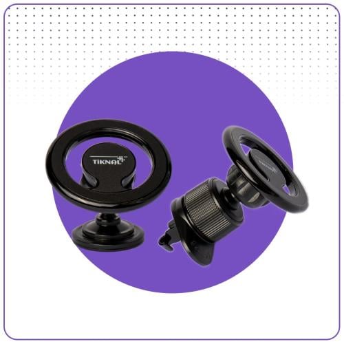 حامل جوال مغناطيس حديد ماك سيف+فتحة مكيف TiKNAL TK...