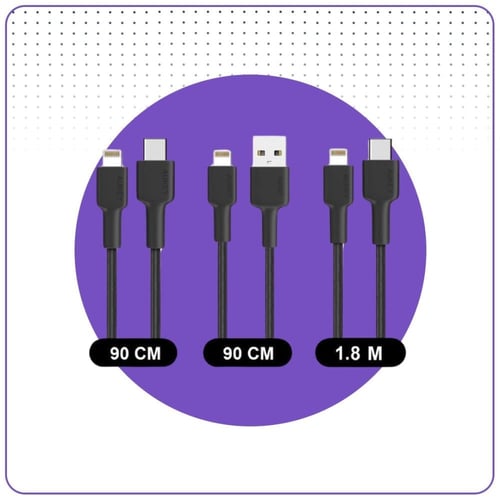 مجموعة كيابل تايب سي ايفون AUKEY معتمد