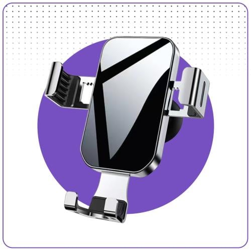 حامل جوال سيارة زجاجي ثبات قوي فتحة مكيف IZNC H33