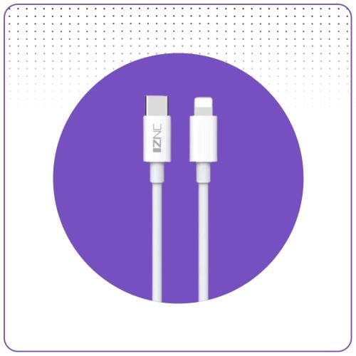 كيبل تايب سي ايفون جلد مترين IZNC C214