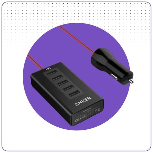 عرض منصة شحن للسيارة 1.5 متر ANKER+ حامل جوال سيار...