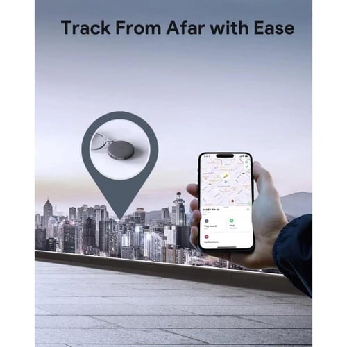 جهاز تتبع ذكي رمادي AUKEY-Track Mate 1
