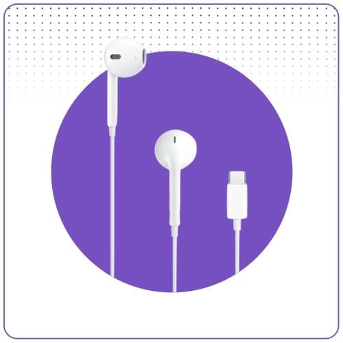 سماعة سلك تايب سي شبيه ابل TEN PLUS