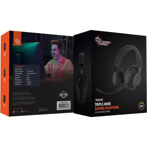 سماعة راس لاسلكية بلوتوث للألعاب صوت نقي وقوي RGB...