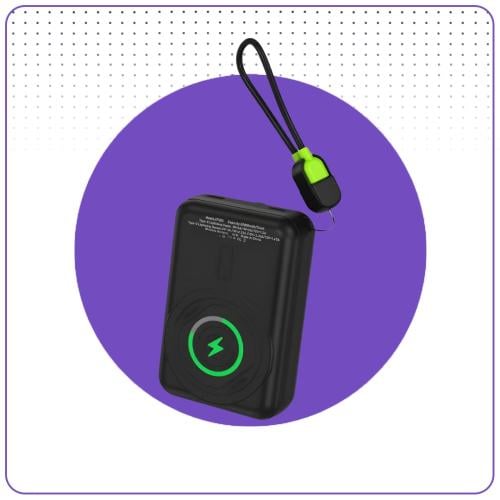 باور بانك قوة 20000 الف شاحن لاسلكي 15 واط مع كابل...