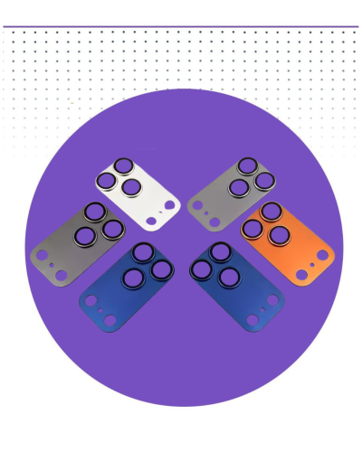 حماية كاملة عدسة كاميرا 17 برو ماكس وترهيم من 16 ب...