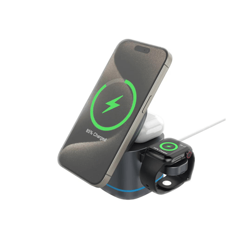 شاحن لاسلكيي 3 في 1 متعدد المنافذ مغناطيسي PAWA