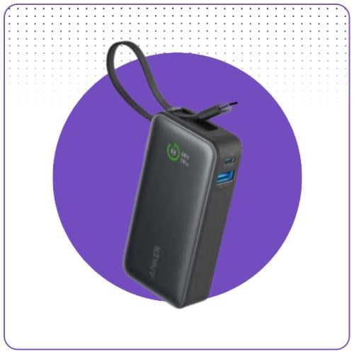 باور بانك بقوة 10000 الف شحن سريع 30 واط مع كابل م...