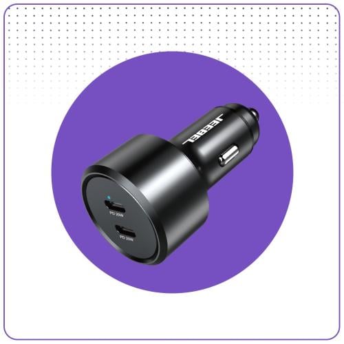 فيش سيارة جيبل 40 واط منفذين pd