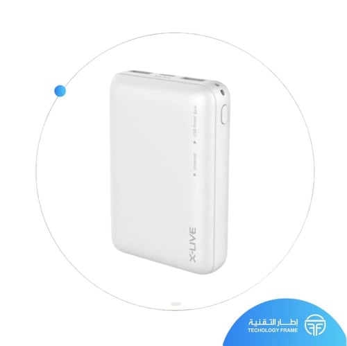 عرض جوال صغير اسود مع زر ابيض تصميم نحيف وفخم+ باو...