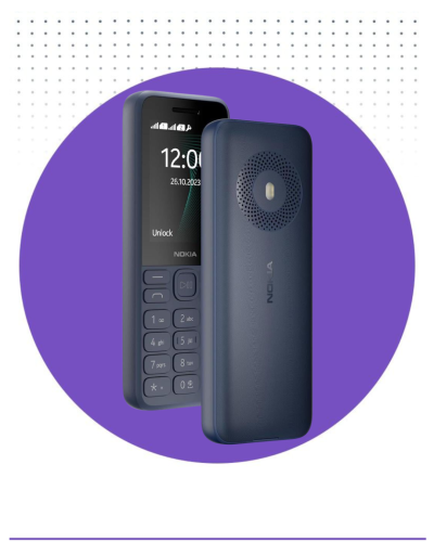جوال نوكيا 130 4G ثنائي الشريحة كحلي | Nokia 130 TA-1576 DS
