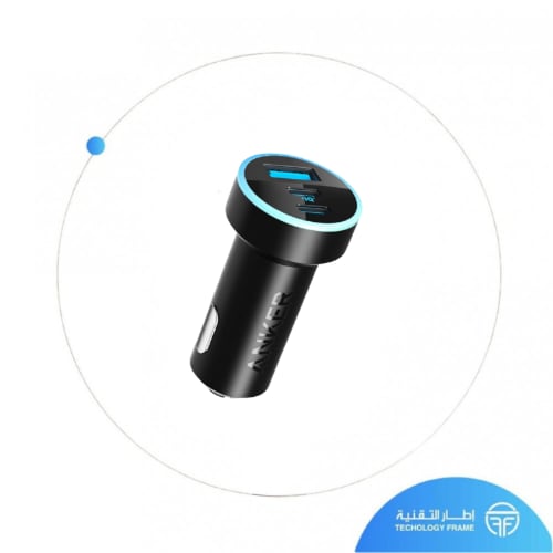 فيش سيارة 67 واط منفذين pd+منفذ usb من ANKER