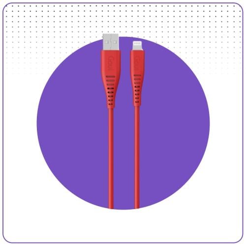 كابل ايفون USB سيليكون 1.5 متر Goui
