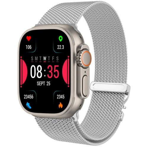 سير ساعة معدني شبكي تصميم عصري فاخر GOUi