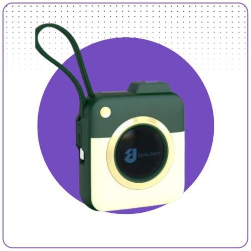 باور بانك بقوة 10000 الف ميني مع كابل تايب سي مدمج...