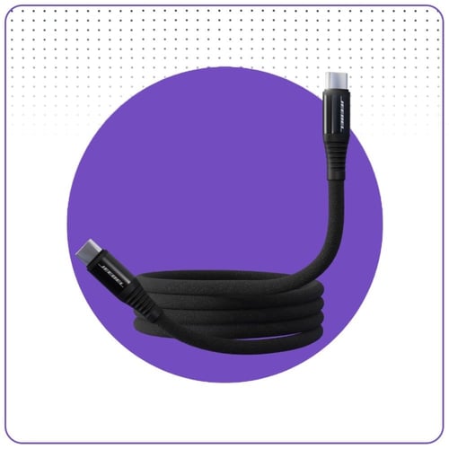 كابل جيبل طرفين تايب سي قماش 2 متر 240 واط