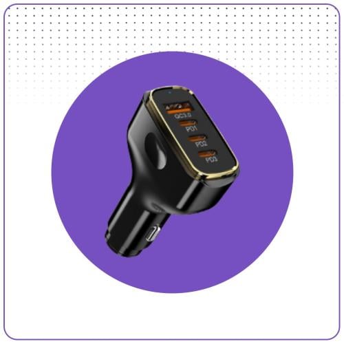 فيش سيارة 80 واط BASTEC اللون ابيض