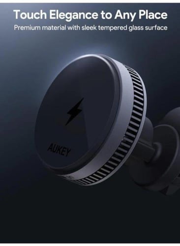 حامل جوال مع شاحن سيارة لاسلكي مغناطيس 25 واط لفتح...