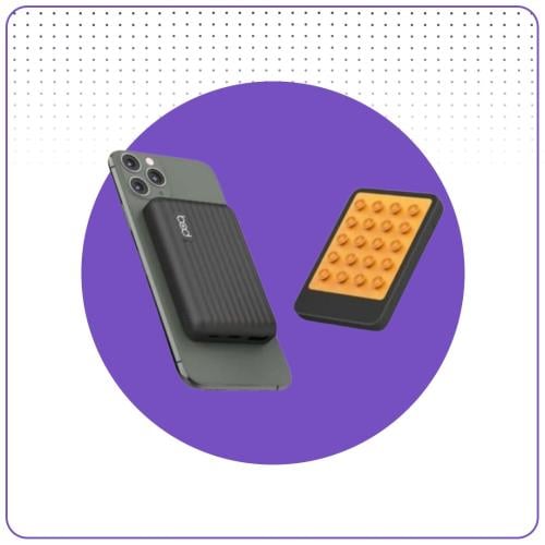 باور بانك لاصق بقوة 10 الف bod لاسلكي تدعم T-PD