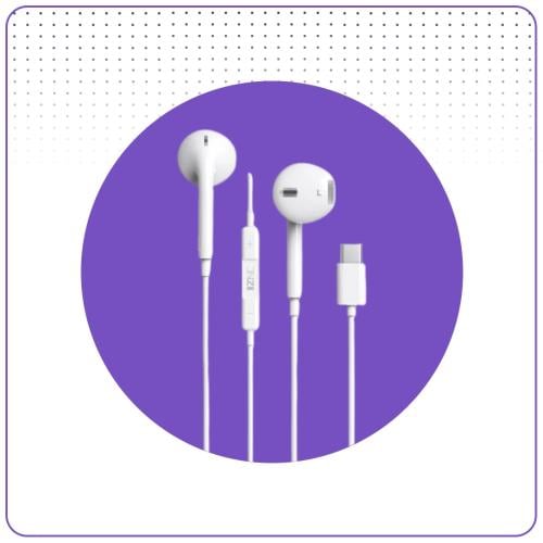 سماعه سلك تايب سي ربل IZNC N53 صوت واصح ونقي