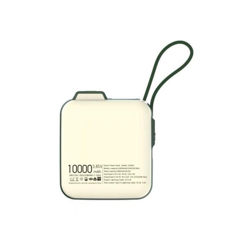 باور بانك بقوة 10000 الف ميني مع كابل تايب سي مدمج...
