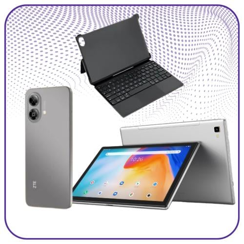 عرض ايباد Blackview 8E +جوال رمادي 64 جيجا ZTE Bla...