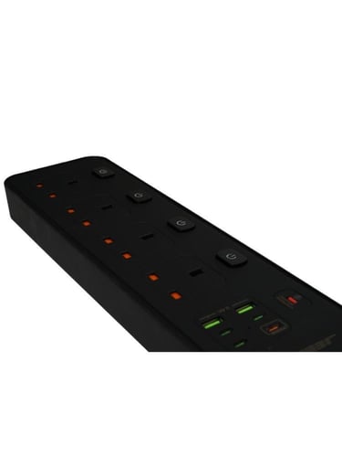 توصيلة كهرباء فولتكس جيبل | بقدرة 3250 واط 4 منافذ...