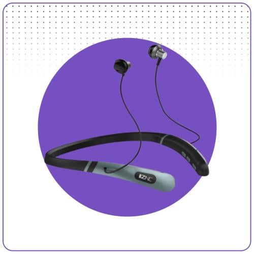سماعة بلوتوث رقبه اسود صوت نقي بدون تشويش IZNC B22