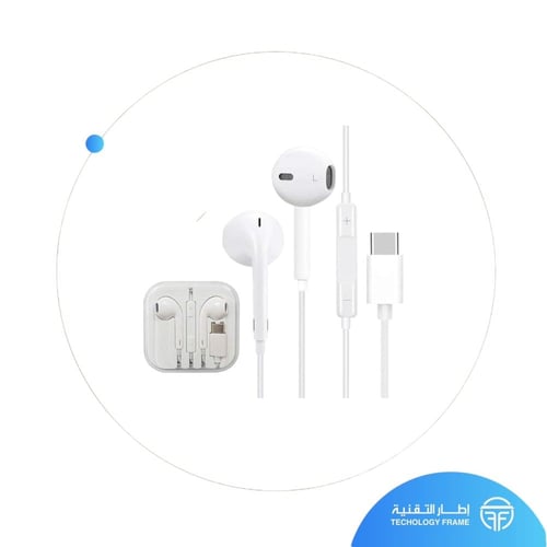 سماعة سلك تايب سي شبيه ابل TEN PLUS