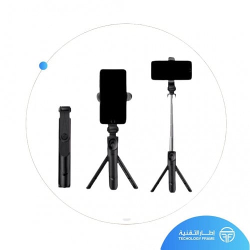 عصا سلفي مع حامل ثلاثي للجوال تصميم عملي