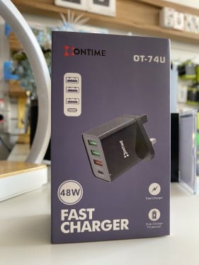 فيش منزلي 48 واط 3منافذ usb+ منفذ pd